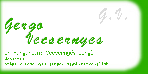 gergo vecsernyes business card